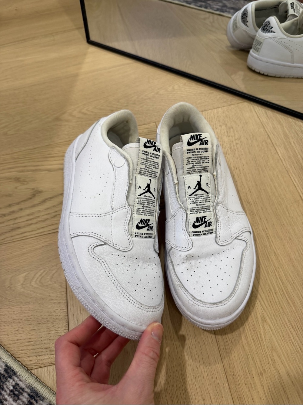 Nike Women’s White Slide on Jordan Sneakers
